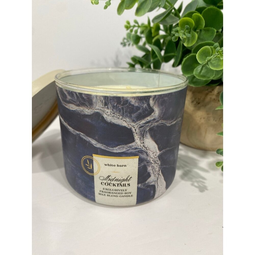 Bath & Body Works White Barn “Midnight Cocktails” NEW 3 Wick Candle